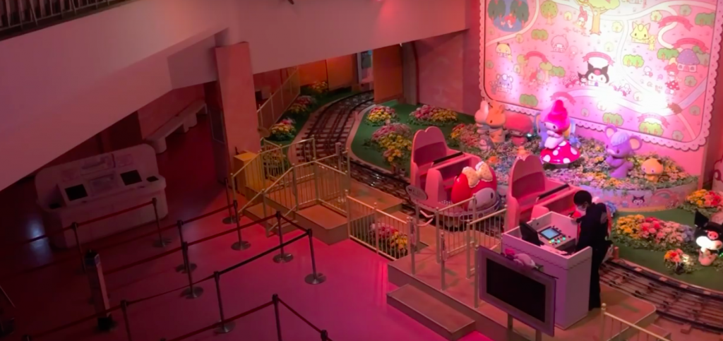 Sanrio Puroland during the coronavirus closure in Tama New Town, Tokyo, Japan. (Youtube)