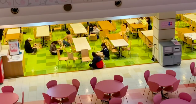 Sanrio Puroland during the coronavirus closure in Tama New Town, Tokyo, Japan. (Youtube)