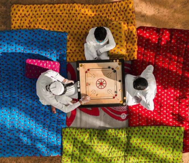 Demand for carrom boards rocketed as coronavirus lockdowns forced Saudi families to look for ways to keep boredom at bay. (Photo by Rashid @irashedz)