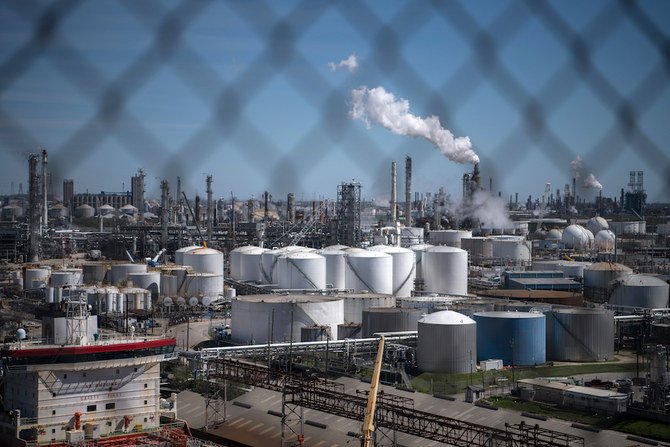 Refinery facilities along the Houston Ship Channel, part of the Port of Houston, on March 6, 2019 in Houston, Texas. (AFP/File Photo)