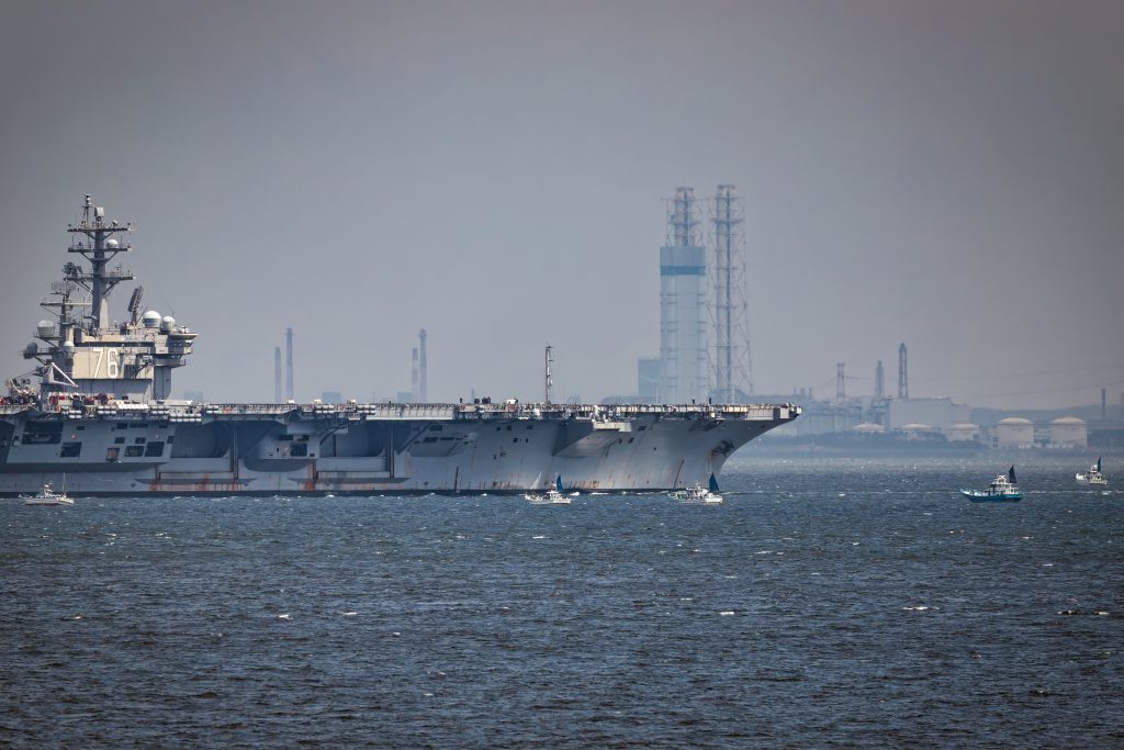 United States aircraft carrier, which had group coronavirus infections, is casting a shadow over the deterrent capability of Japan and the US in the Indo-Pacific region. (Shuterstock)