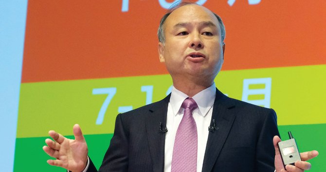 Japan’s SoftBank Group CEO Masayoshi Son has a plan to raise up to 4.5 trillion yen through asset sales for his beleaguered conglomerate. (AFP)