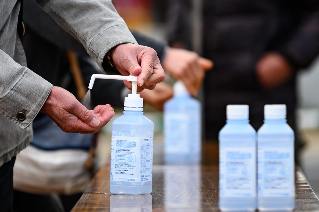 The government hopes to ensure a steady supply of sanitizers amid shortages caused by the novel coronavirus epidemic. (AFP)