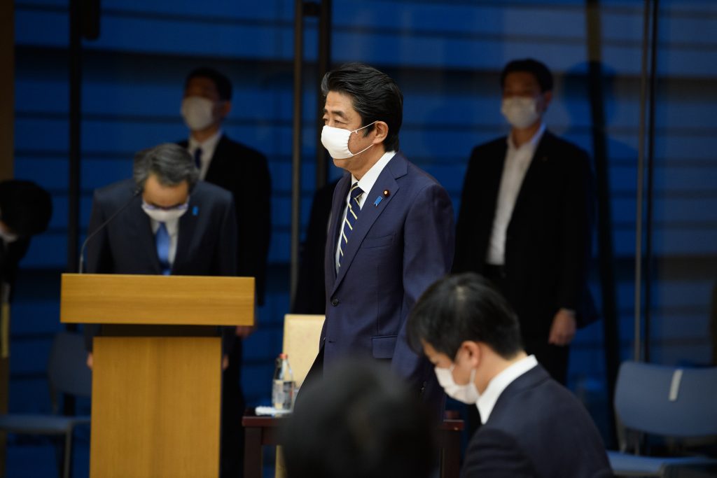 Japanese Prime Minister Shinzo Abe said that the state of emergency on Tokyo could be lifted as early as next week. (AFP)