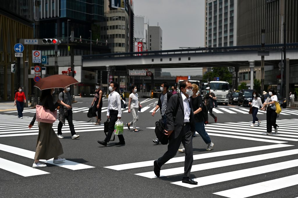 The daily number of infection cases in the Japanese capital topped 10 for the fifth straight day. (AFP)