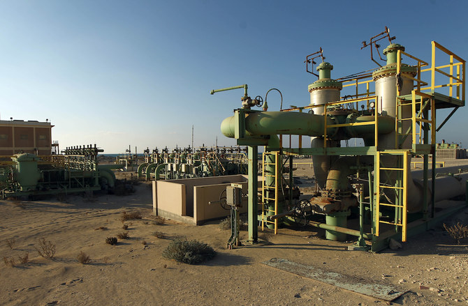 A picture shows a general view at the Zueitina oil terminal. (File/AFP)