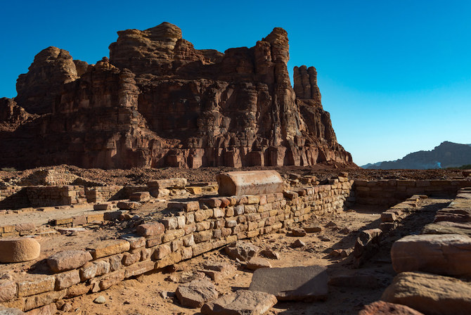 Part of the temple excavated at Dadan. (Supplied)