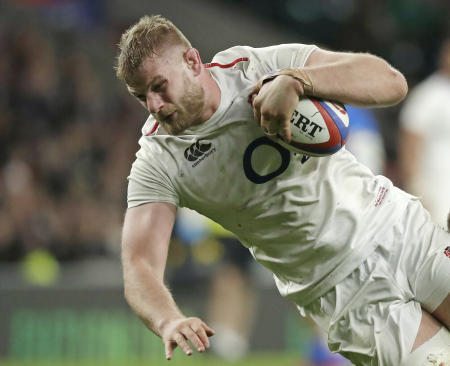 The 30-year-old Kruis, whose 45 games for England include an appearance as a substitute in the Rugby World Cup final against South Africa last year, is leaving Saracens after the European champions were relegated from the English top flight following salary-cap breaches. (AP)