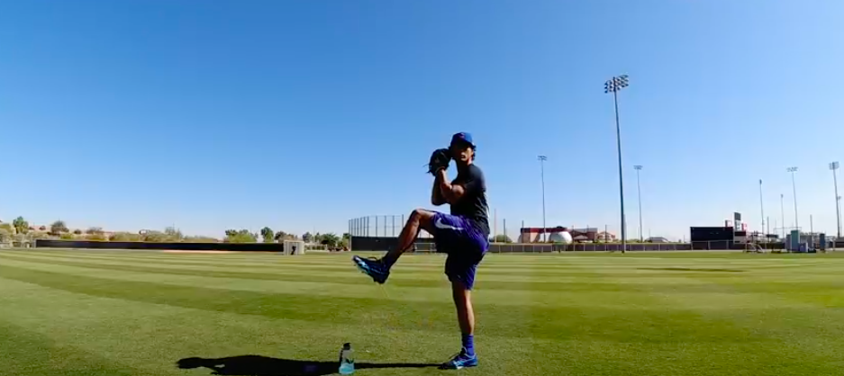 The Chicago Cubs pitcher Yu Darvish has uploaded videos of his pitching practice sessions on his YouTube Channel. (Yu Darvish/Youtube)