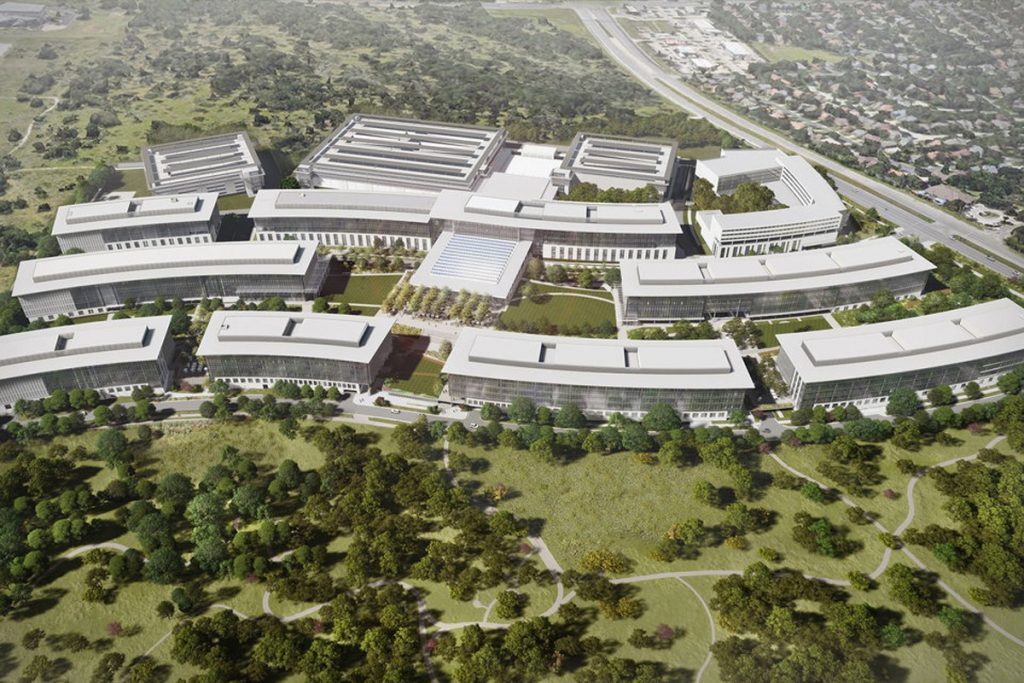 The new campus will be located in Austin, Texas and is set to open in 2022. (Apple)