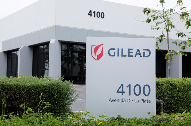 Gilead Sciences Inc pharmaceutical company is seen during the outbreak of COVID-19, in Oceanside, California, US, April 29, 2020. (Reuters)