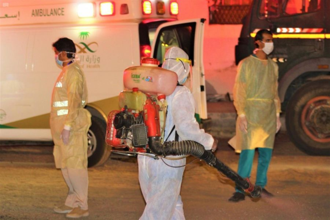 Saudi Arabia announced 10 more deaths from the novel COVID-19 coronavirus and 2,840 new cases of the disease on Saturday. (SPA)