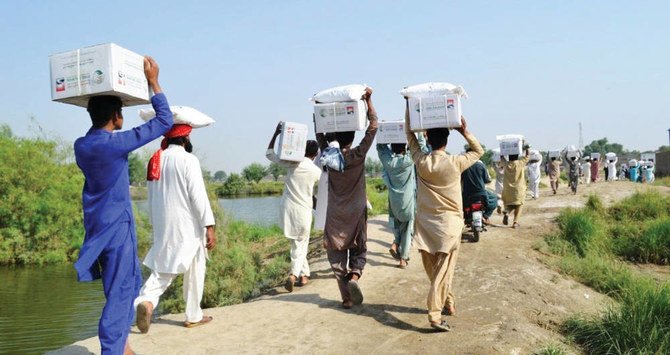 Saudi aid agency provides Ramadan food baskets to hundreds of thousands of beneficiaries in Palestine, Jordan, Sudan, Somalia and Pakistan. (SPA)