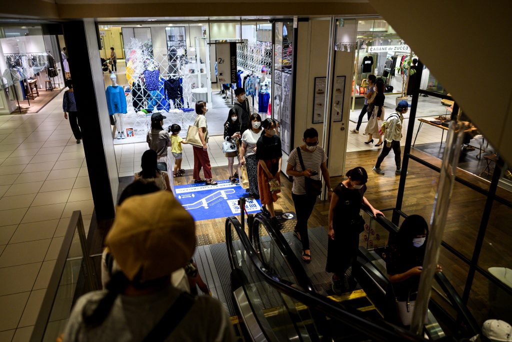 By prefecture, 5,383 cases of the coronavirus disease have been confirmed in Tokyo, 1,785 cases in Osaka, western Japan, and 1,399 cases in Kanagawa. (AFP)