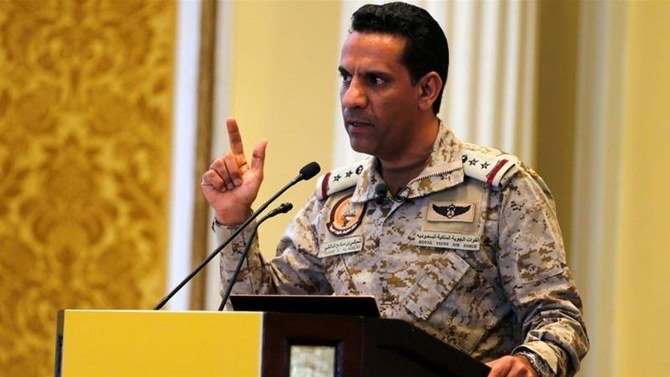 Arab coalition spokesperson, Col. Turki Al-Maliki, said that the Houthi militia in Yemen launched several explosive unmanned drones towards Saudi Arabia. (File/Reuters)