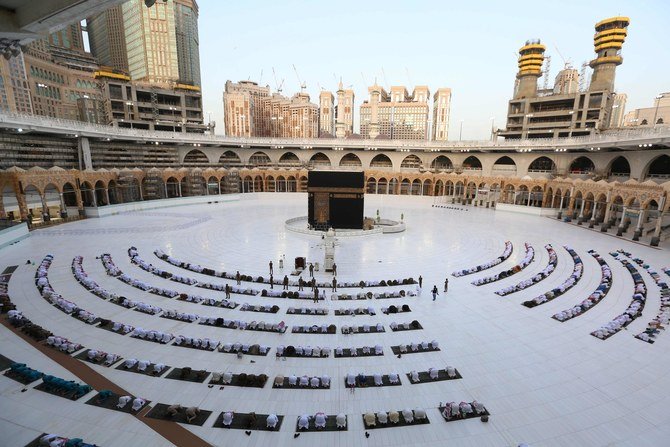 Hajj pilgrim numbers could be limited to less or more than 1,000 to protect public health in the wake of the coronavirus pandemic, health authorities in Saudi Arabia have said. (AFP/File Photo)