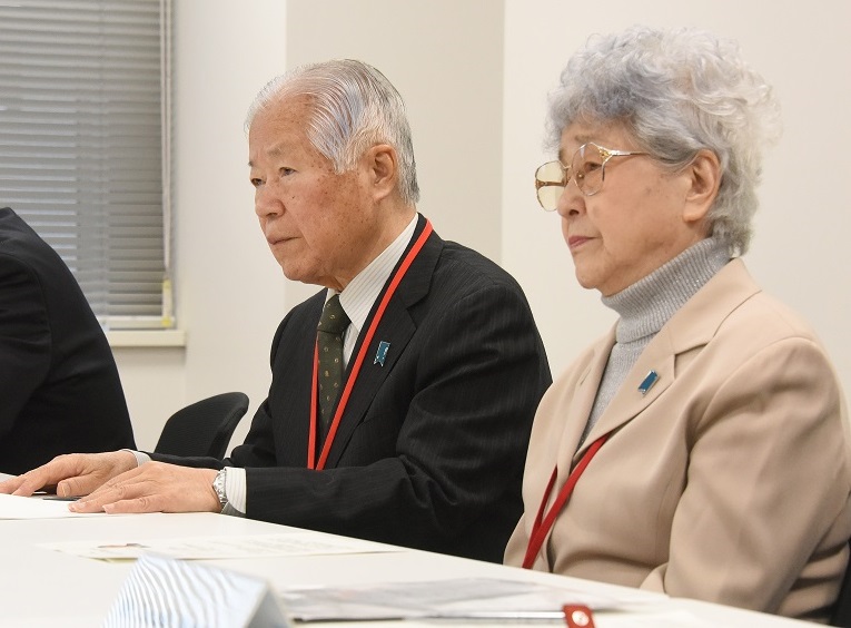 Shigeru Yokota and his wife Sachie. (AFP/file)