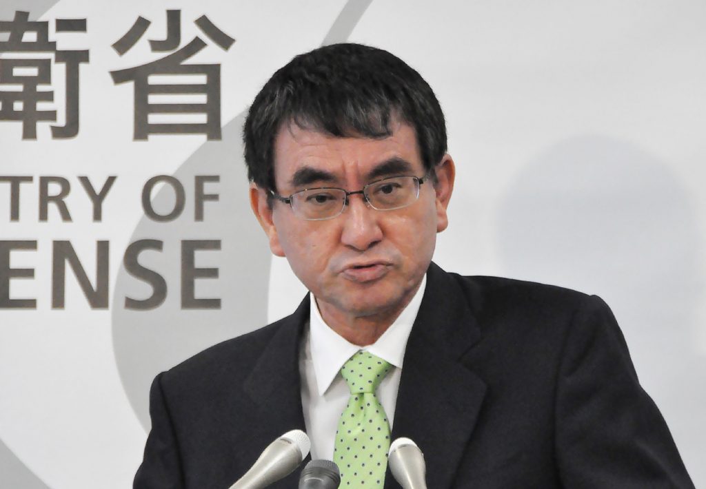 Speaking at a press conference, Kono also said replacement personnel for an MSDF P-3C patrol aircraft unit deployed in the Middle East will leave Japan on June 18. (AFP/file)