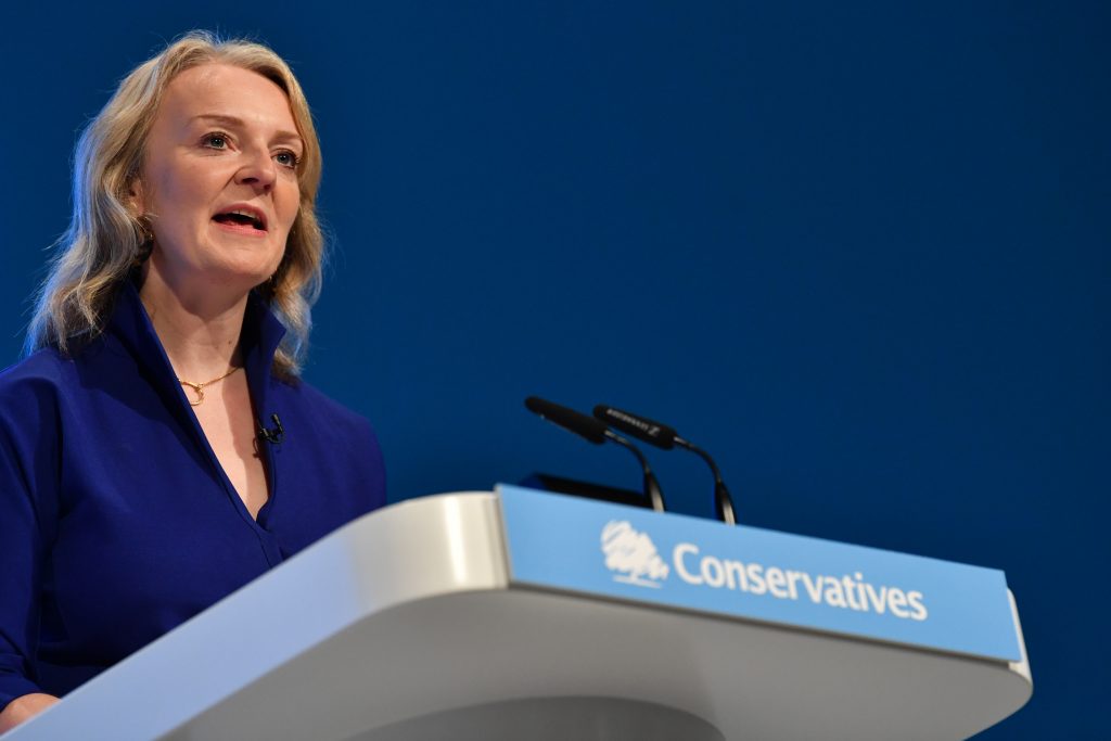 British International Trade Secretary Liz Truss .