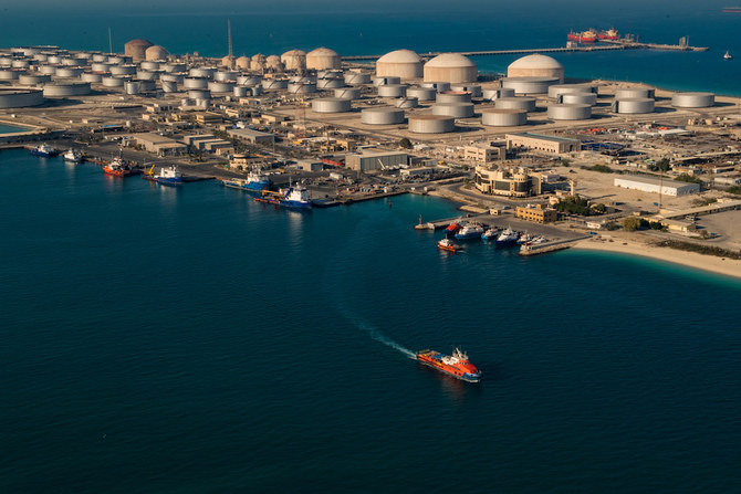 Saudi Aramco's Ras Tanura port. Saudi Arabia and Russia have agreed to extend the historic production cuts deal for at least one month. (Aramco)