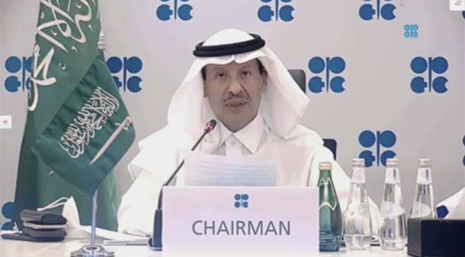 Saudi Arabia's Energy Minister Prince Abdul Aziz bin Salman. The Kingdom pulled off a coup in the world of oil diplomacy with an agreement to extend the historic output cuts credited with pulling energy markets out of chaos. (Screenshot)