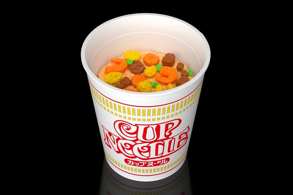  Plastic Cup Noodle Model created by Japanese Toy Maker Bandai SPIRITS and Food Company Nissin. (Nissin)