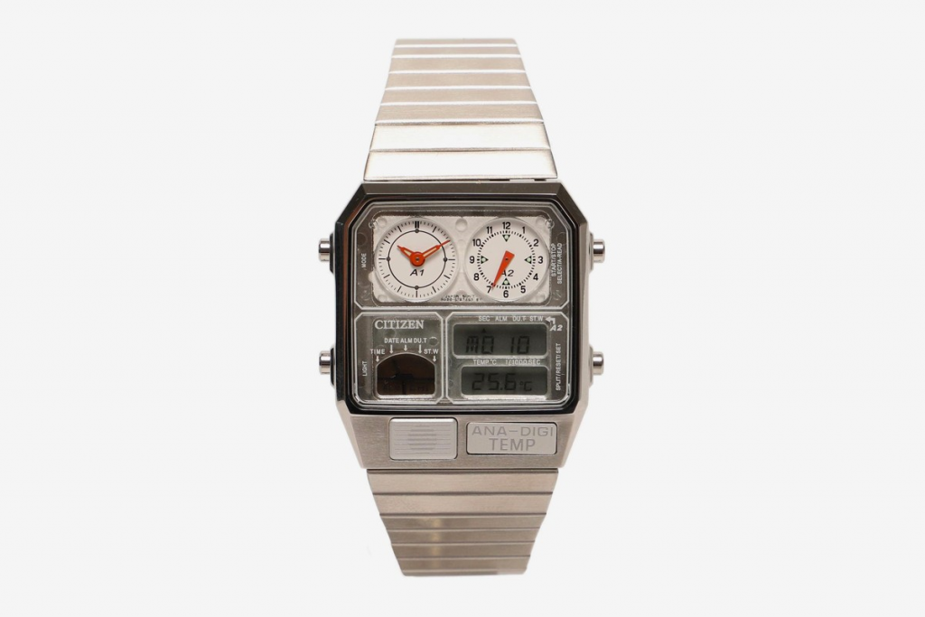 The collaborative Ana-Digi Temp watch originally released 40 years ago and featured a variety of modern elements. (via BEAMS)