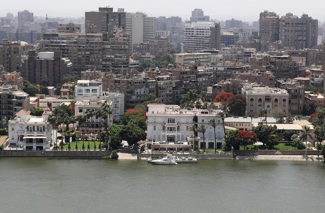 A view of buildings by the Nile River in Cairo Egypt June 4, 2020. (Reuters)