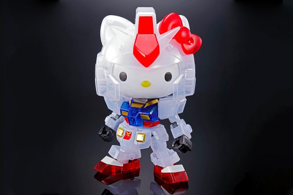 Hello Kitty and Gundam collaborated to release an SD EX-STANDARD model kit. (Via Gundam Base)