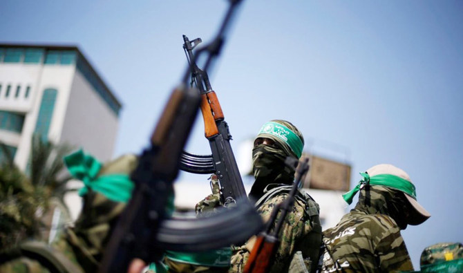 Hamas militants during a demonstration in Gaza City. (Reuters/File)