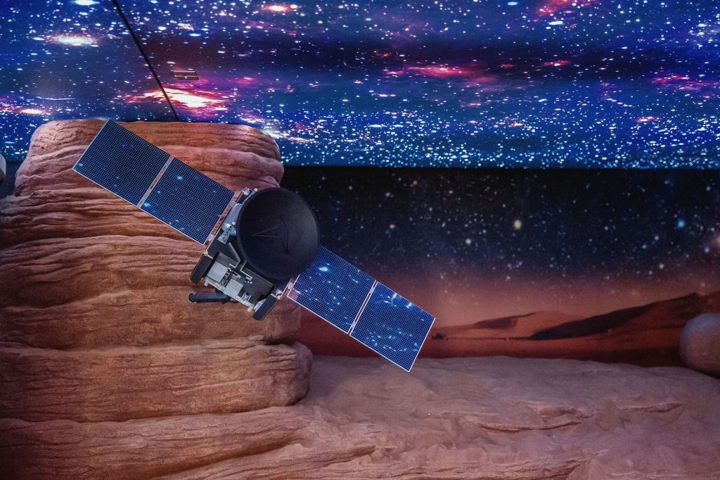 The Hope Probe will send back images and other data available on its exploration journey to at least 200 global research institutions. (Twitter/ @DXBMediaOffice)