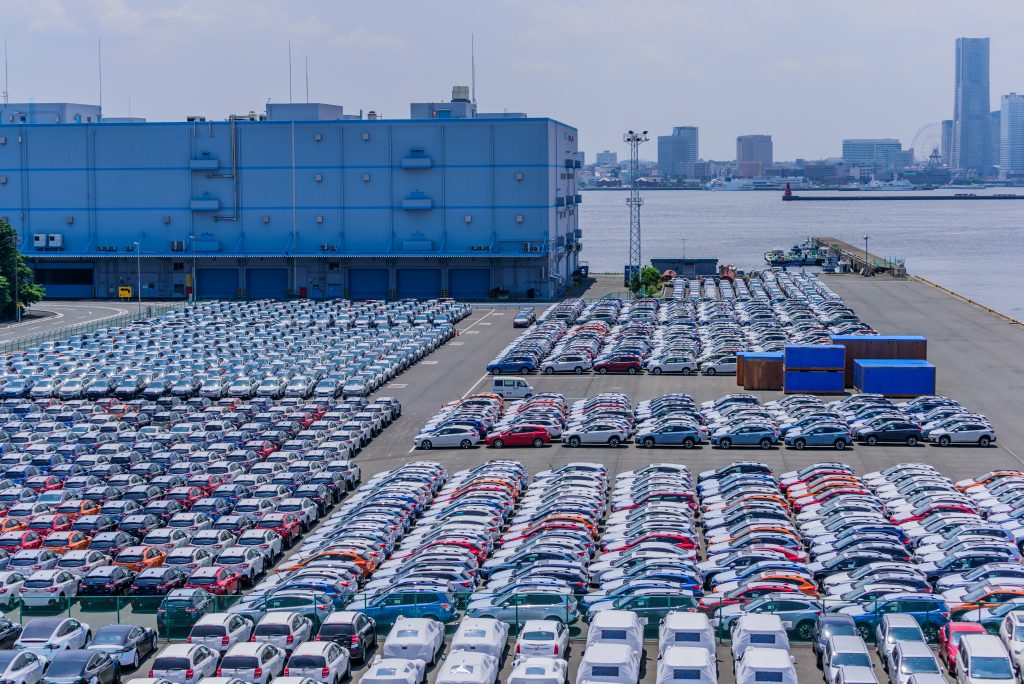 Japan's exports fell in May at the fastest pace since the global financial crisis as US-bound car shipments plunged. (Shutterstock)