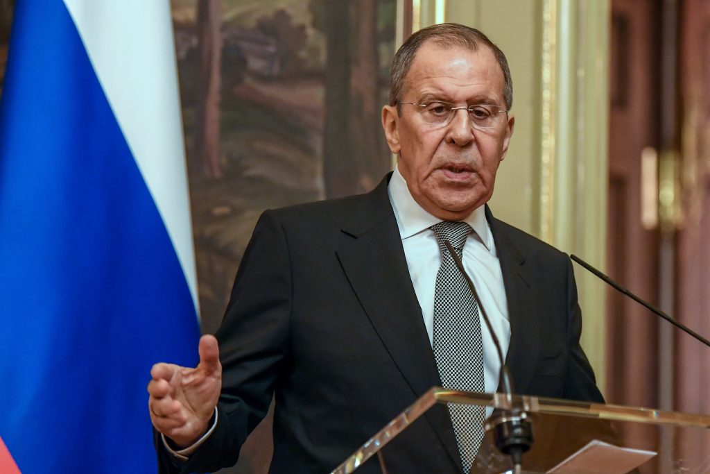 The peace treaty should be comprehensive and reflect current international affairs, Lavrov said. (AFP)