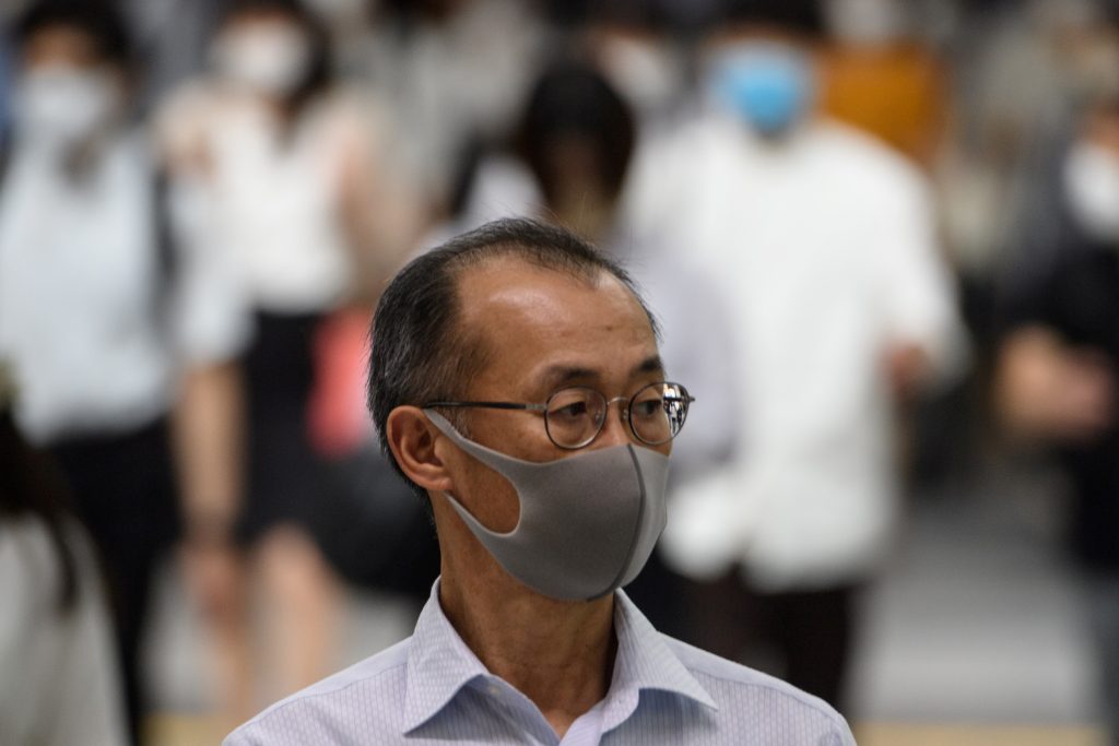 The ministry had planned to finish the additional mask distribution by the end of September. (AFP)
