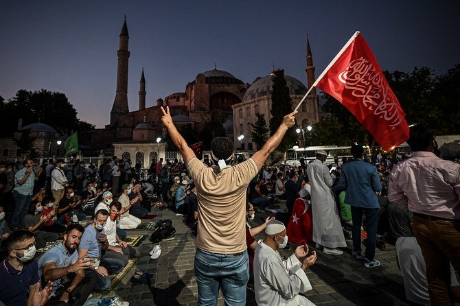 Last week a top Turkish court revoked the sixth-century Hagia Sophia's status as a museum, clearing the way for it to be turned back into a mosque. (File/Ozan Kose/AFP)