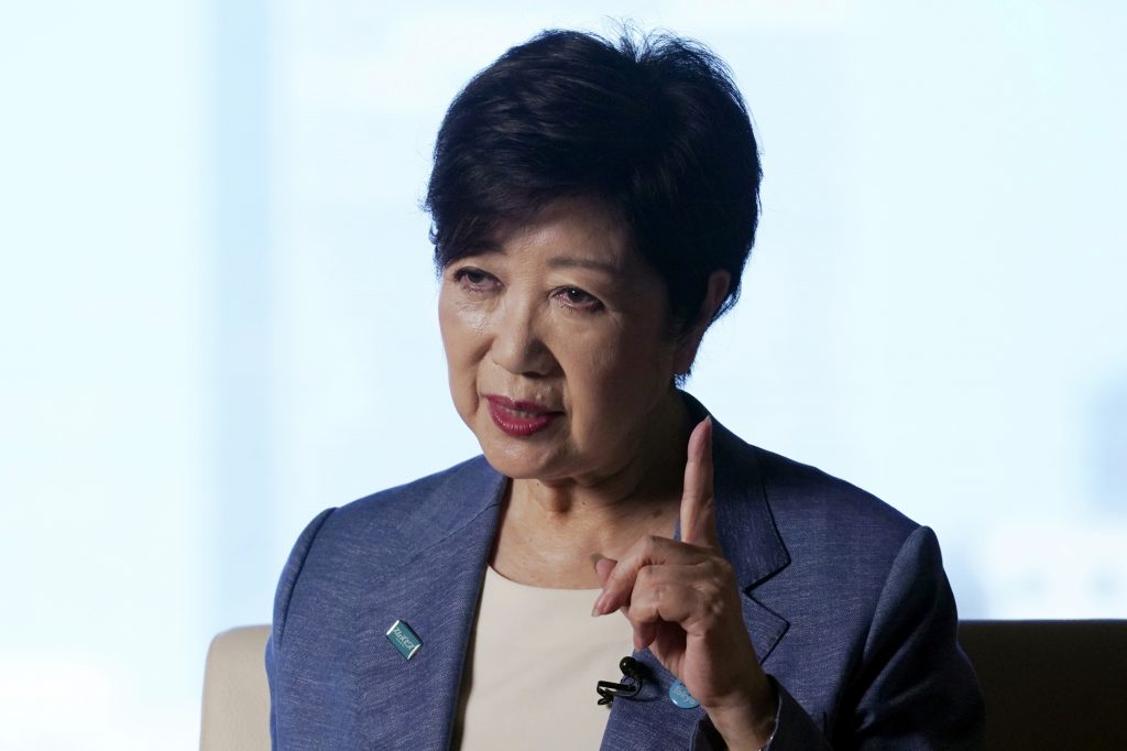 Tokyo Gov. Yuriko Koike is poised to be reelected during the July 5, 2020 polls. (File photo/AP)