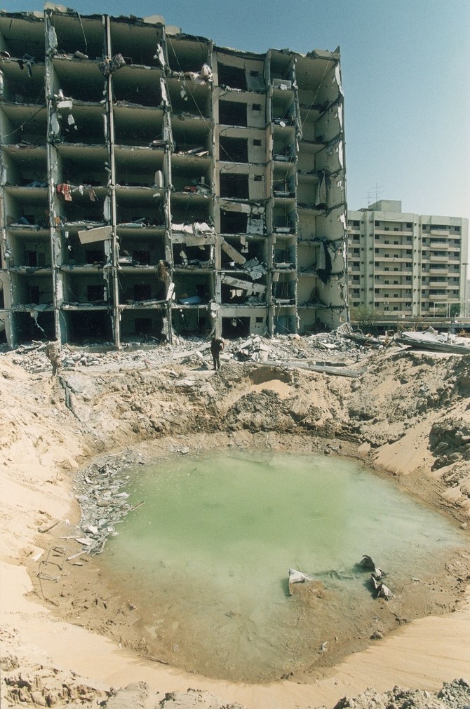 Late in the evening of June 25, 1996, 19 US Air Force personnel and one Saudi citizen died when a tanker truck bomb blew the front off an eight-story block of apartments in the eastern Saudi city of Alkhobar. (Getty Images)