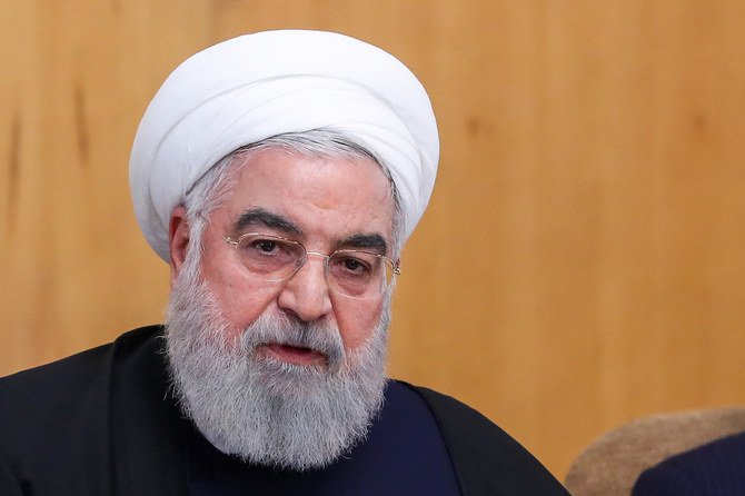 A handout picture provided by the Iranian presidency on January 8, 2020 shows Iranian president Hassan Rouhani speaking during a cabinet meeting in the capital Tehran. (AFP/File Photo)