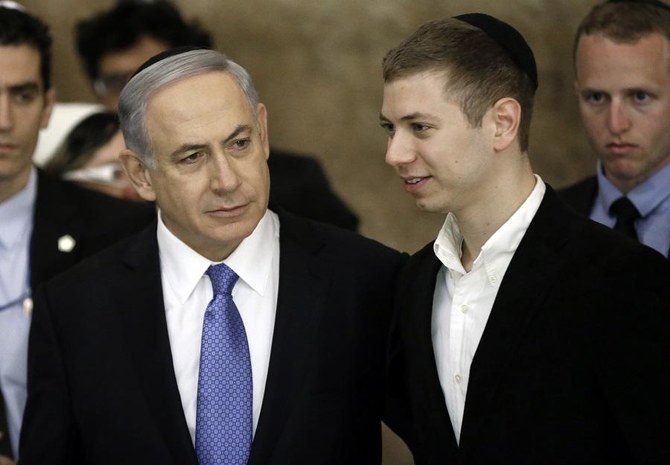 Yair Netanyahu has become a fixture in the news, clashing with journalists on social media. (File/AFP)