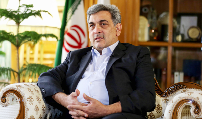 Mayor of Tehran Pirouz Hanachi speaks during an interview with AFP in Tehran. (AFP)