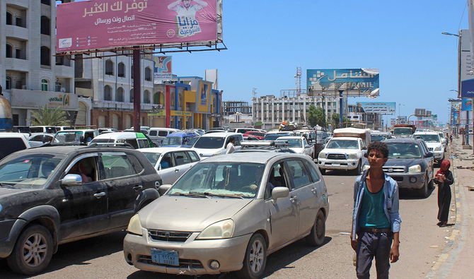 A view of Yemen's second city of Aden on June 29, 2020. Yemen has been embroiled in a civil war since 2014 that pits the government — backed by a Saudi-led military coalition that provides air support — against Iran-backed Houthi rebels, who control much of the north, including the capital. (AFP)