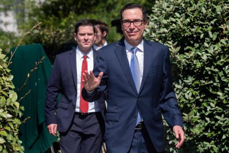 Monday's videoconference was chaired by US Treasury Secretary Steven Mnuchin. (AP)