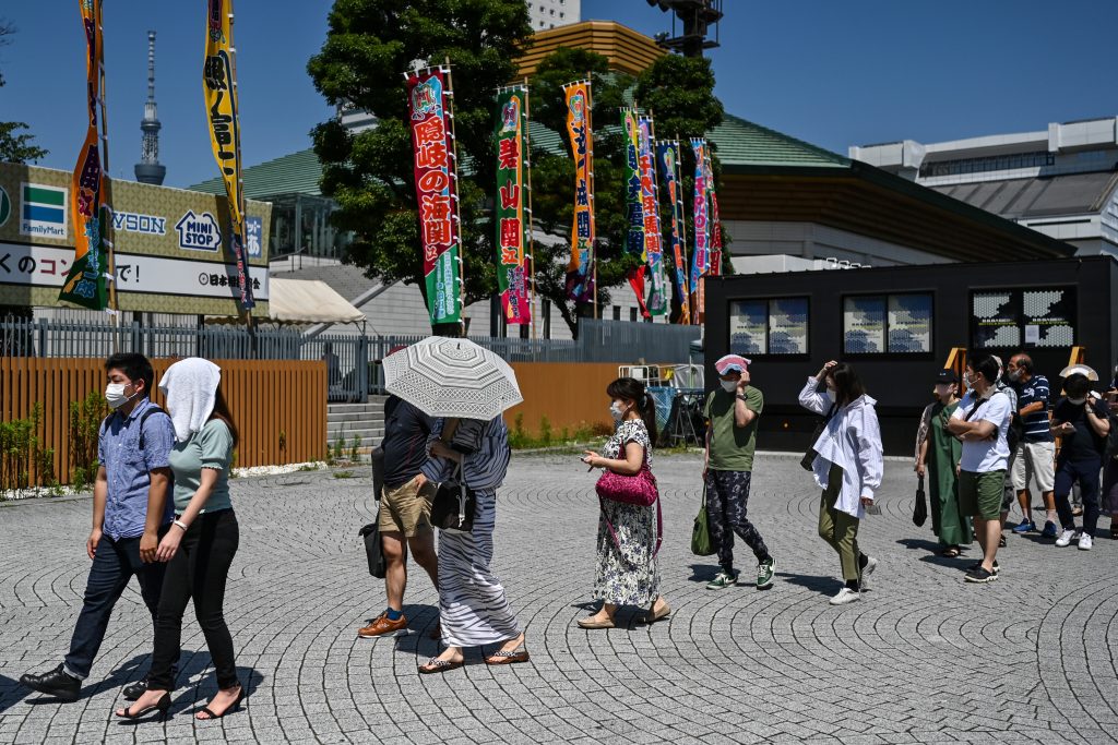 The previous high of 755 cases in Japan was marked on April 11. (AFP)