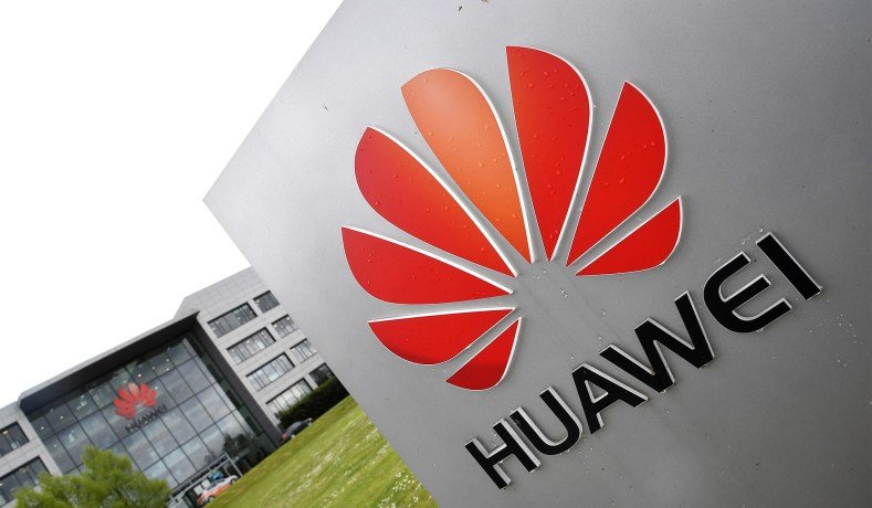 Huawei’s offices in Reading, England. (Reuters)