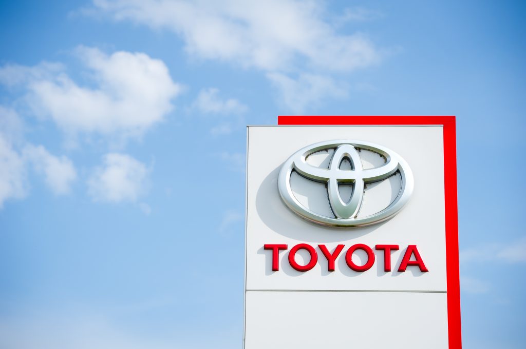 The Toyota Motor Corp. group beat Germany's Volkswagen AG group to top global unit sales rankings for the first time in six years on a first-half basis, January-June data showed Thursday. (Shutterstock)