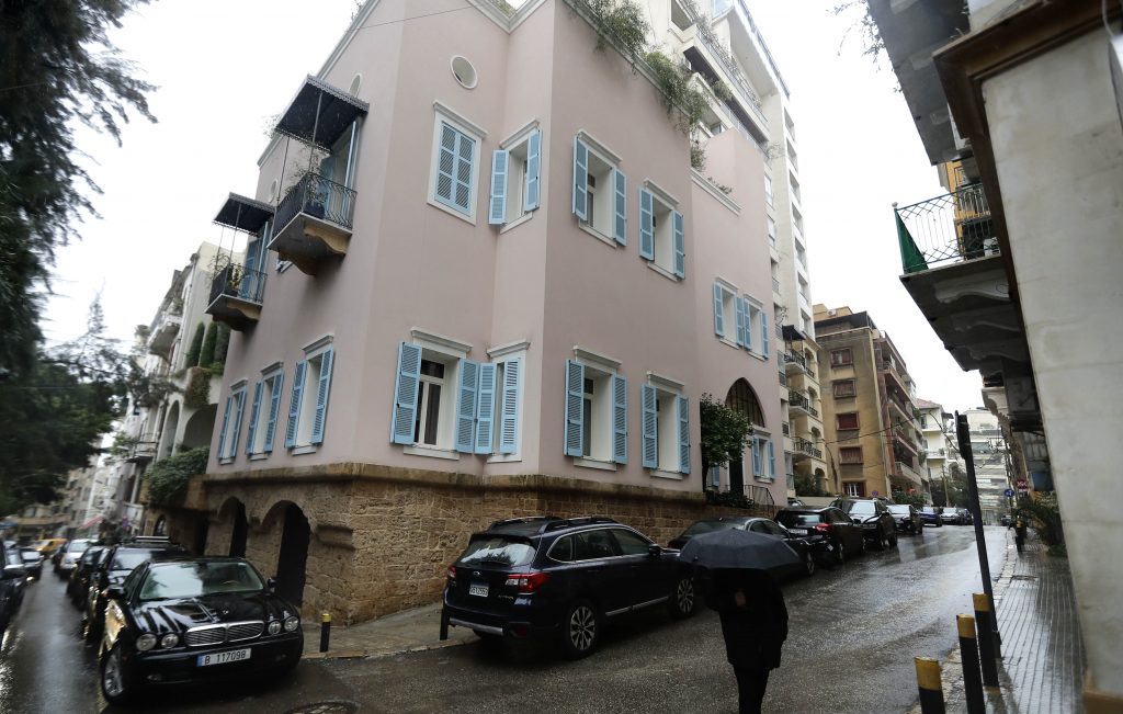 A house said to belong to former Nissan chief Carlos Ghosn is pictured in a wealthy neighbourhood of Lebanon's capital Beirut on January 7, 2020. (AFP)