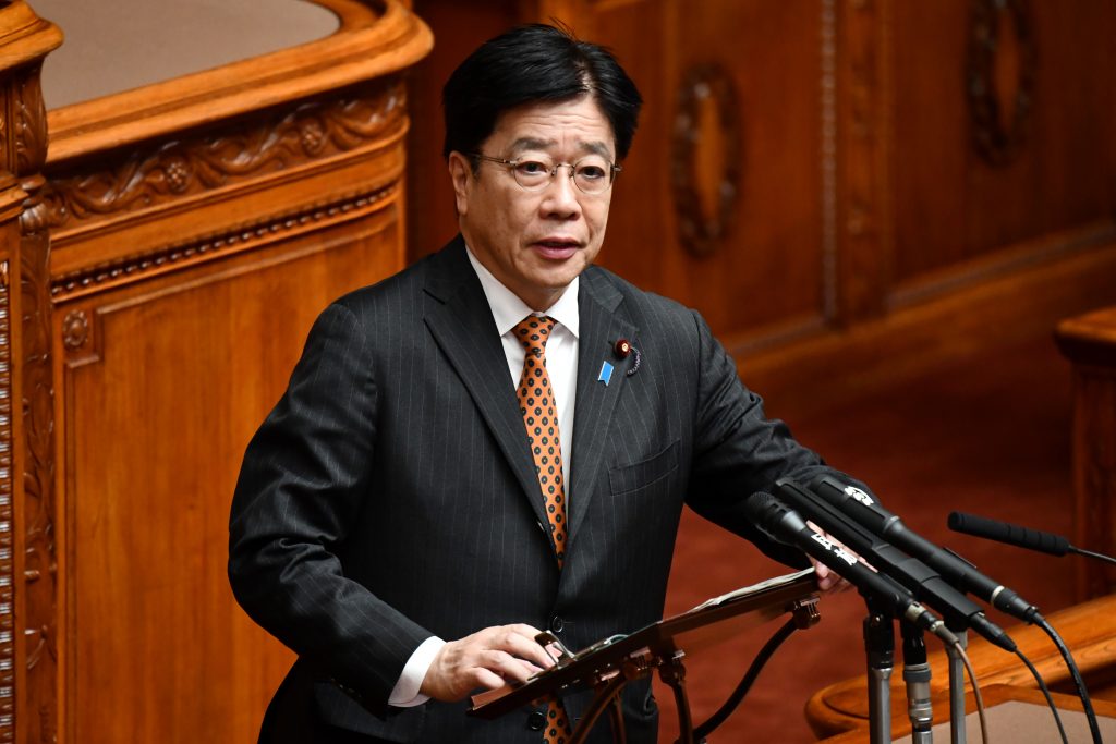Kato said that the government is closely watching progress in prefectural efforts to secure more hospital beds and the number of patients with severe symptoms. (AFP)