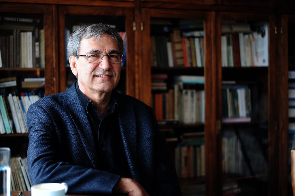 Turkish Nobel laureate author Orhan Pamuk told a Japanese newspaper that “there is no free speech in Turkey.” (AFP)