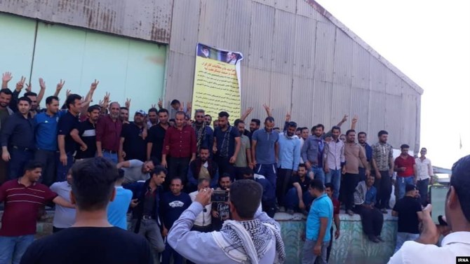 Haft Tappeh Sugar Mill workers have been on strikes and protesting for almost two years for delayed wages and other grievances. November 15, 2019. (IRNA)