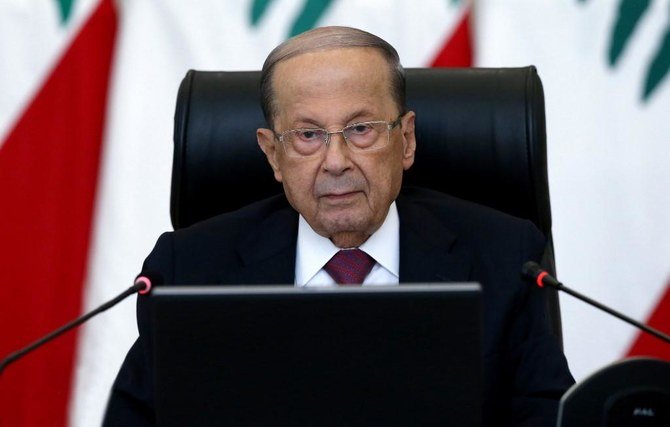 Michel Aoun questioned how the explosive materials came to be offloaded at the port, who was responsible for keeping them there and whether the blast was an accident or deliberate. (AFP)